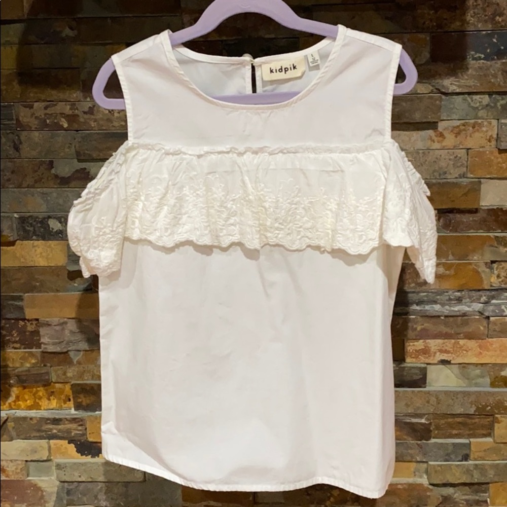 Girls size 12 white blouse by kid pick!